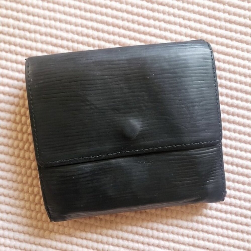Louis Vuitton Epi Elise Wallet - Black
